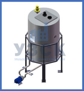 Вертикальный БДП с насосом в Узгене