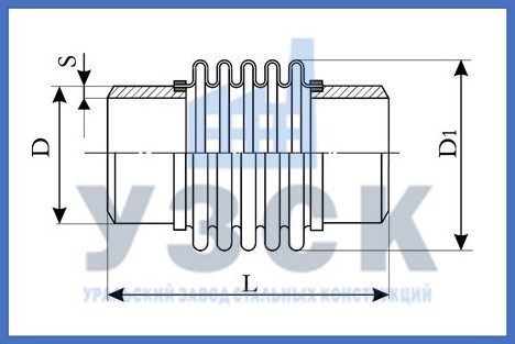 Чертёж компенсатора ОПН в Узгене