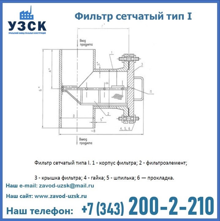 Фильтр сетчатый ФС по Т-ММ-11-2003 в Узгене
