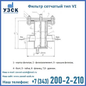 Фильтр сетчатый ФС по Т-ММ-11-2003 в Узгене