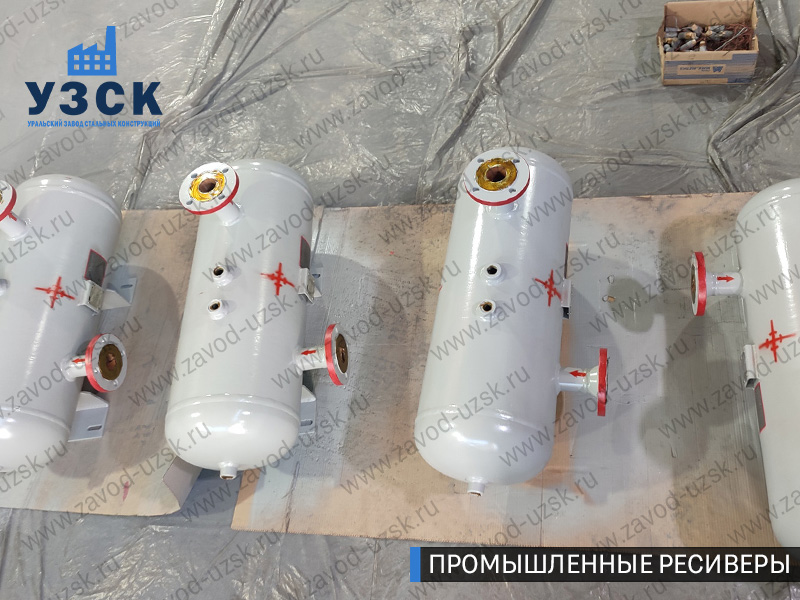 фотография емкостных ресиверов газа Узген
